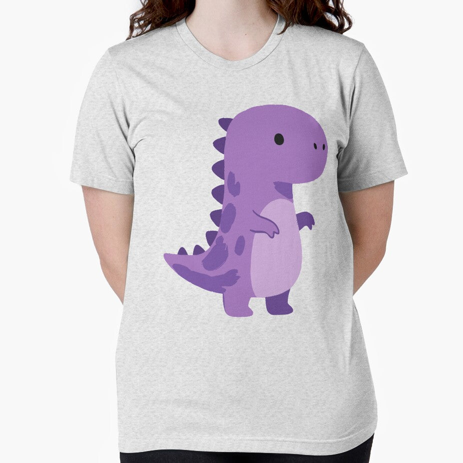Cute Purple Dinosaur Cartoon Art by IN Tales T-Shirts, Hoodie, Sweatshirt | BlankRebels.com (Image 2)