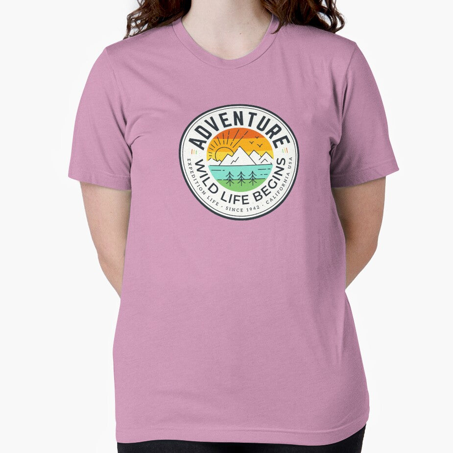 Adventure - Wild Life Begins by tonyzi T-Shirts, Hoodie, Sweatshirt | BlankRebels.com (Image 2)