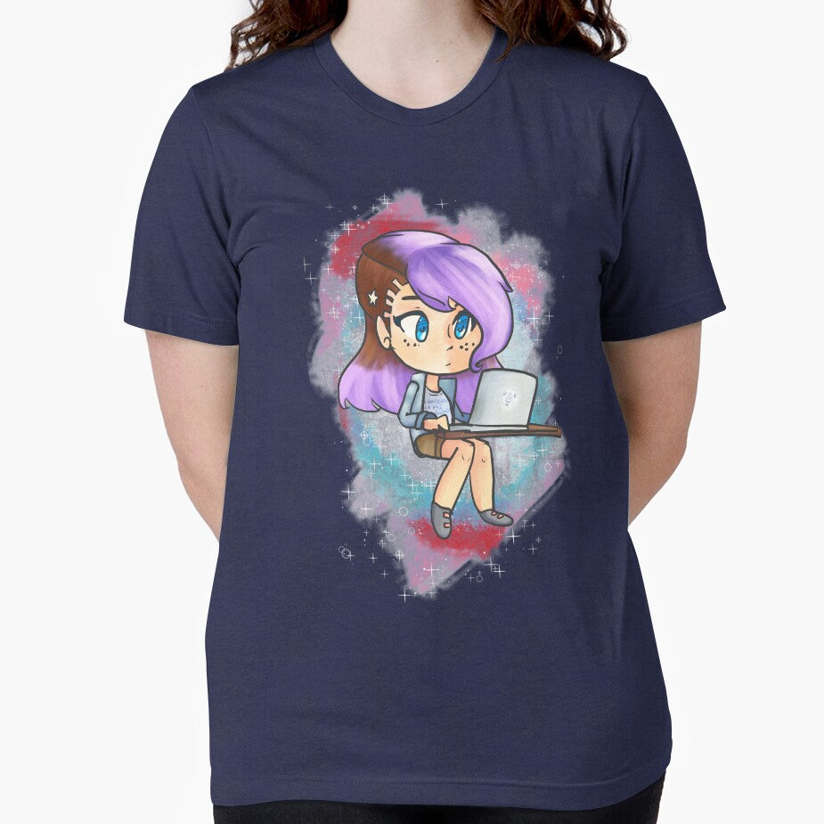 Girl on The Computer by DrummerGirl203 T-Shirts, Hoodie, Sweatshirt | BlankRebels.com (Image 2)