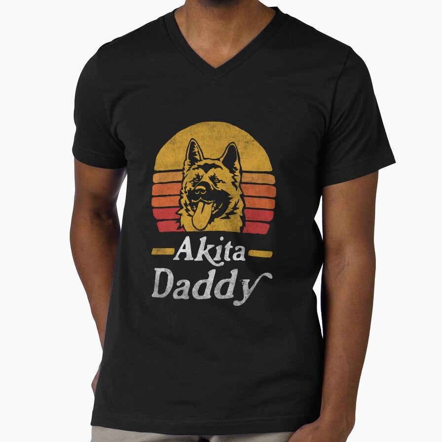 Retro Vintage American Akita Daddy by More Cute Dogs T-Shirts, Hoodie, Sweatshirt | BlankRebels.com (Image 1)