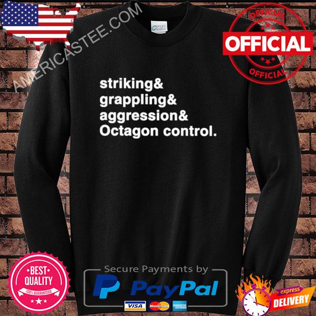 Striking and grappling and aggression and octagon control 2023 shirt