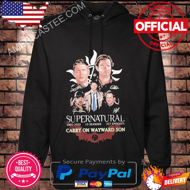 Supernatural 2005 2023 15 seasons 32 episodes carry on wayward son shirt