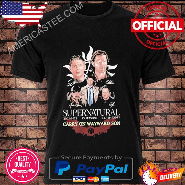 Supernatural 2005 2023 15 seasons 32 episodes carry on wayward son shirt