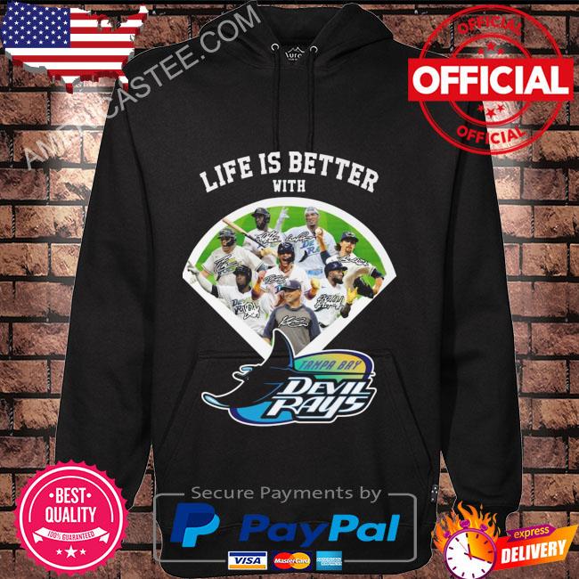 Tampa Bay Devil Rays life is better with signatures 2023 shirt