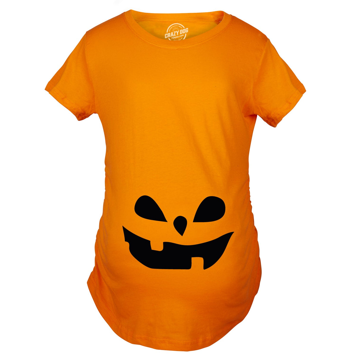Teardrop Eyes Pumpkin Face Maternity T Shirt