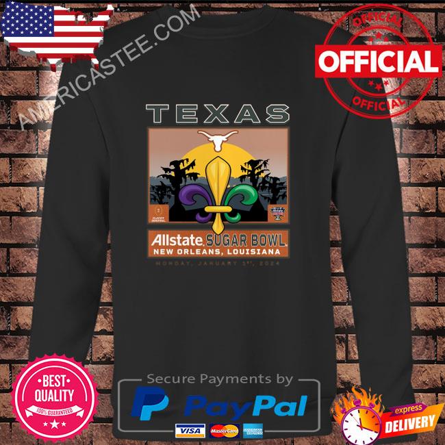 Texas longhorns fanatics branded college football playoff 2024 sugar bowl shirt