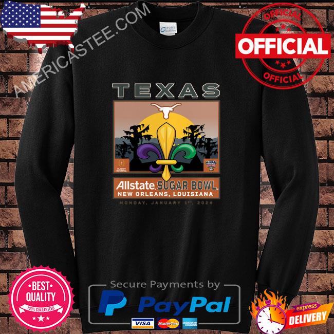 Texas longhorns fanatics branded college football playoff 2024 sugar bowl shirt