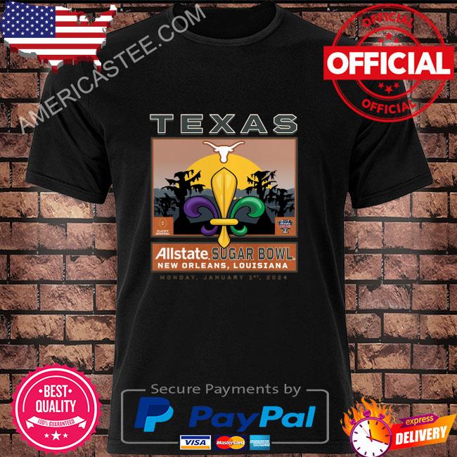 Texas longhorns fanatics branded college football playoff 2024 sugar bowl shirt