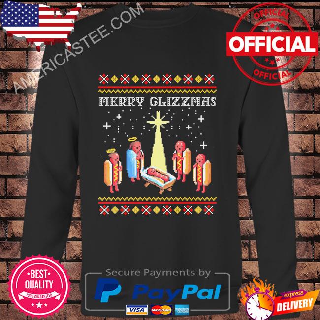 The angels welcomed the birth of the Lord Merry Glizzmas Tacky Sweater
