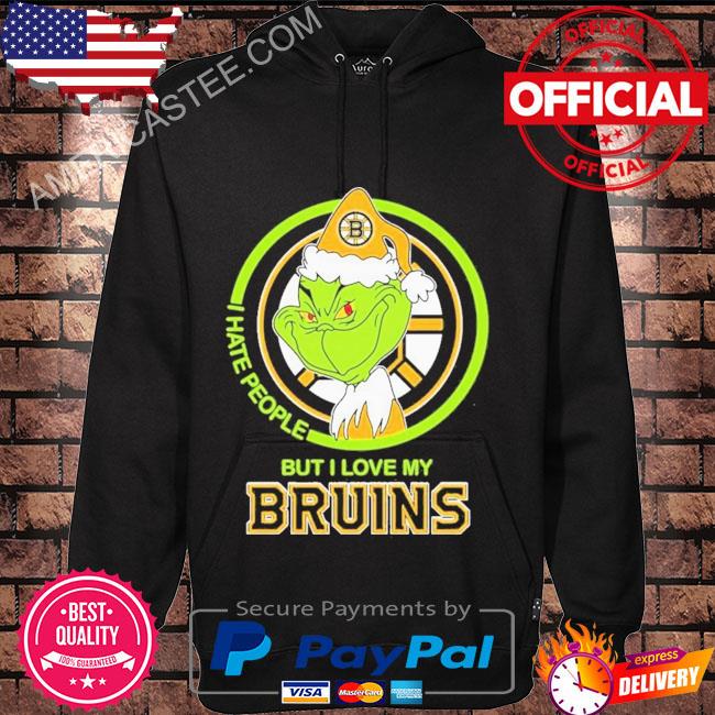 The Grinch I Hate People But I Love My Boston Bruins Shirt