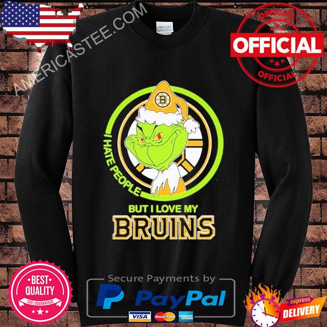 The Grinch I Hate People But I Love My Boston Bruins Shirt
