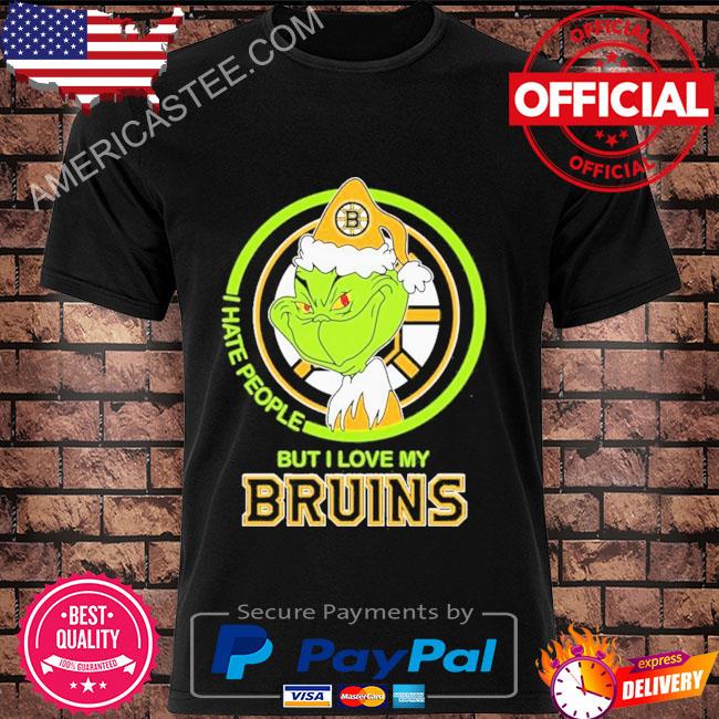 The Grinch I Hate People But I Love My Boston Bruins Shirt