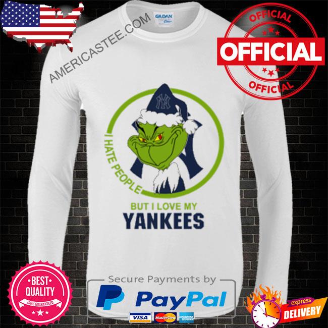 The grinch I hate people but I love my New York Yankees shirt