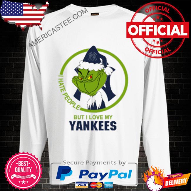 The grinch I hate people but I love my New York Yankees shirt
