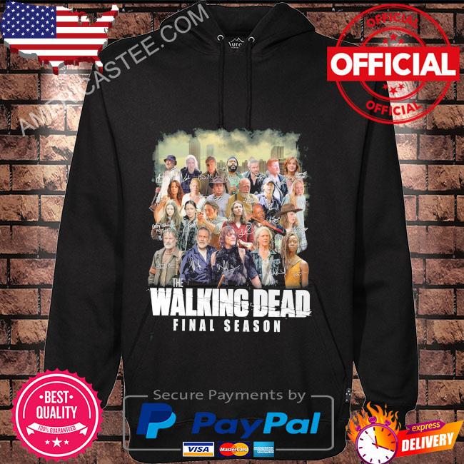 The walking dead final season 2023 signatures thank you for the memories shirt