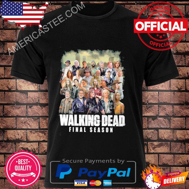 The walking dead final season 2023 signatures thank you for the memories shirt