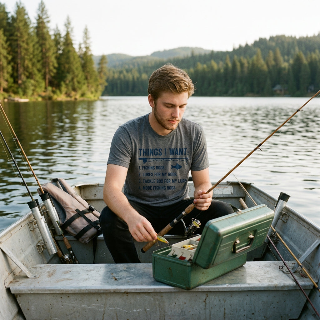 Things I Want List Fishing Men's T Shirt