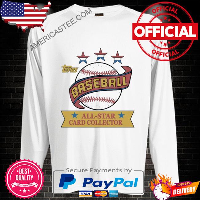 Topps baseball all-star card collector shirt