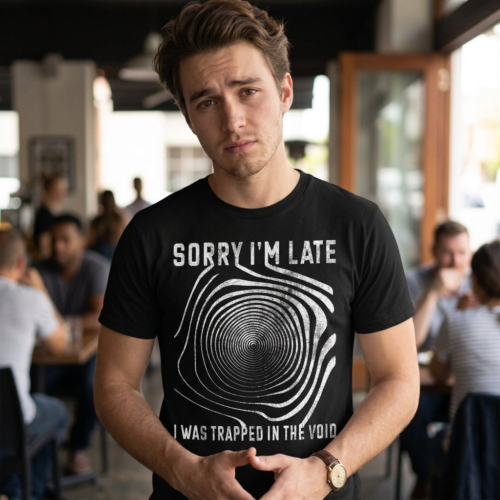 Sorry I'm late I was Trapped in the Void Men's T Shirt