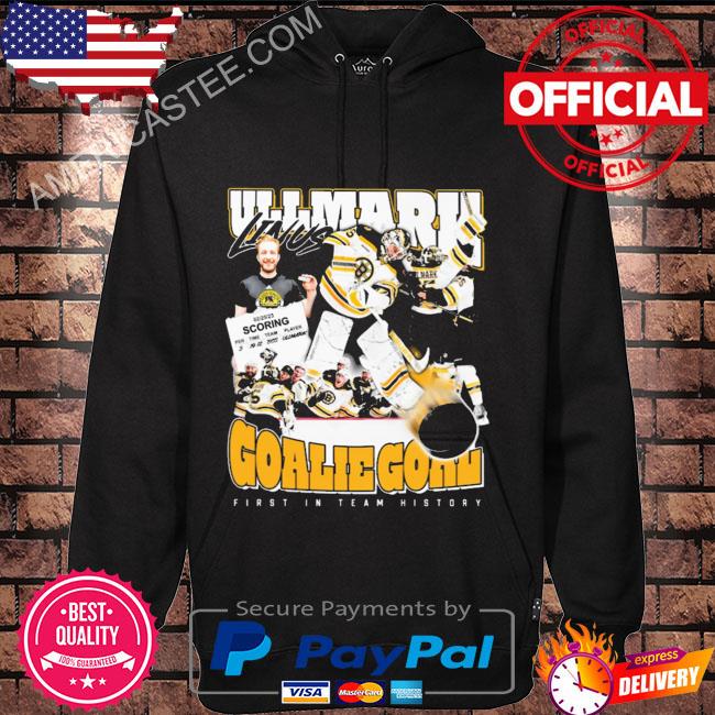 Ullmark goalie goal first in team history 2023 shirt