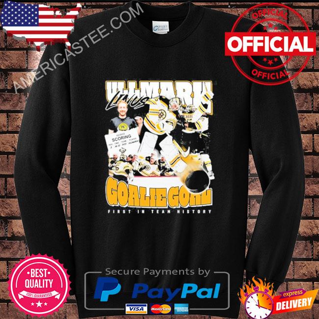 Ullmark Goalie Goal First in team history shirt