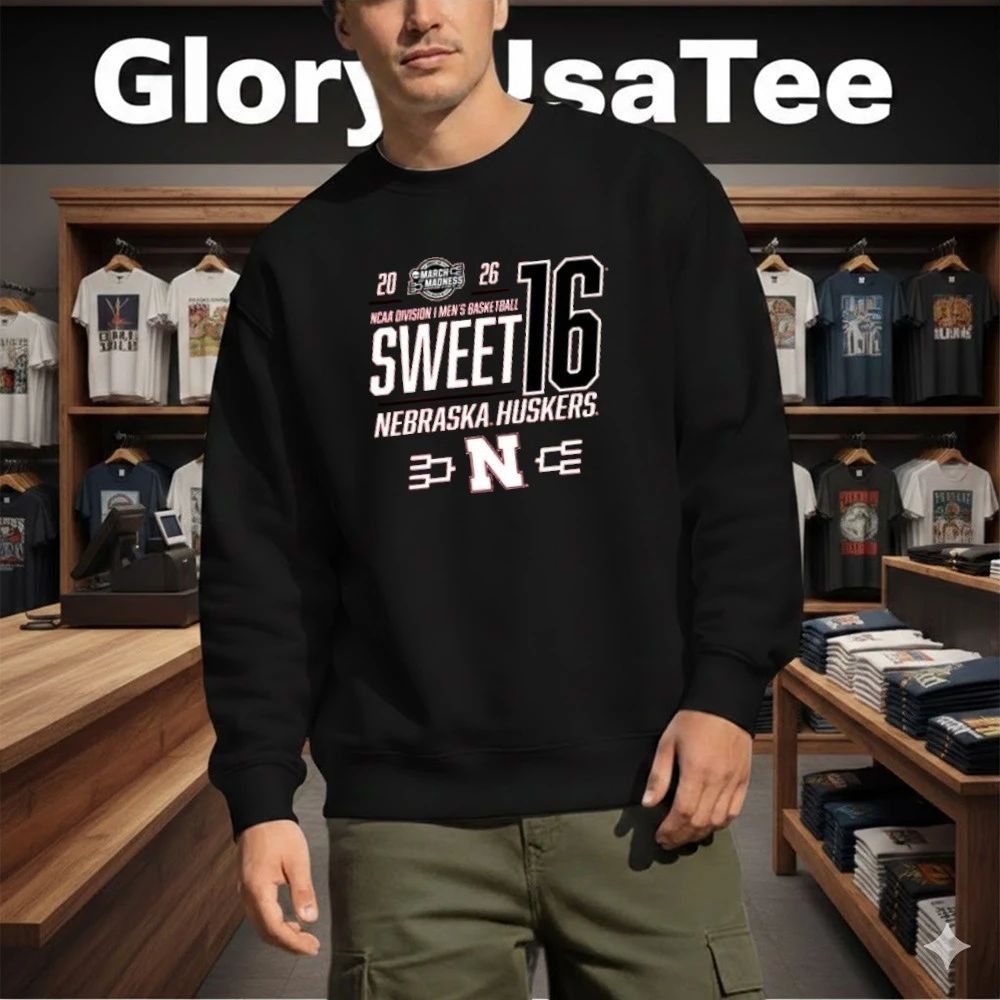 Nebraska Cornhuskers 2026 NCAA March Madness Sweet 16 Bound Shirt