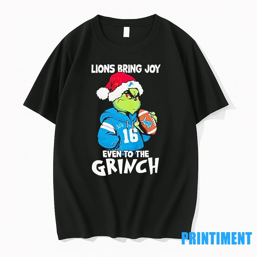 Detroit Lions Bring Joy Even To The Grinch Christas Tshirts Sweater