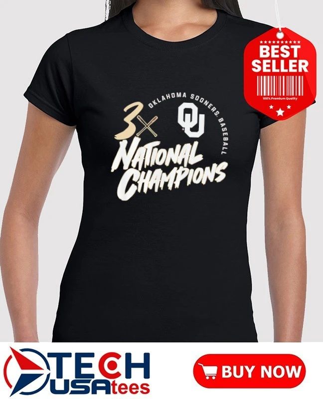 Oklahoma Sooners 2026 NCAA College World Series 3-Time National Champions shirt