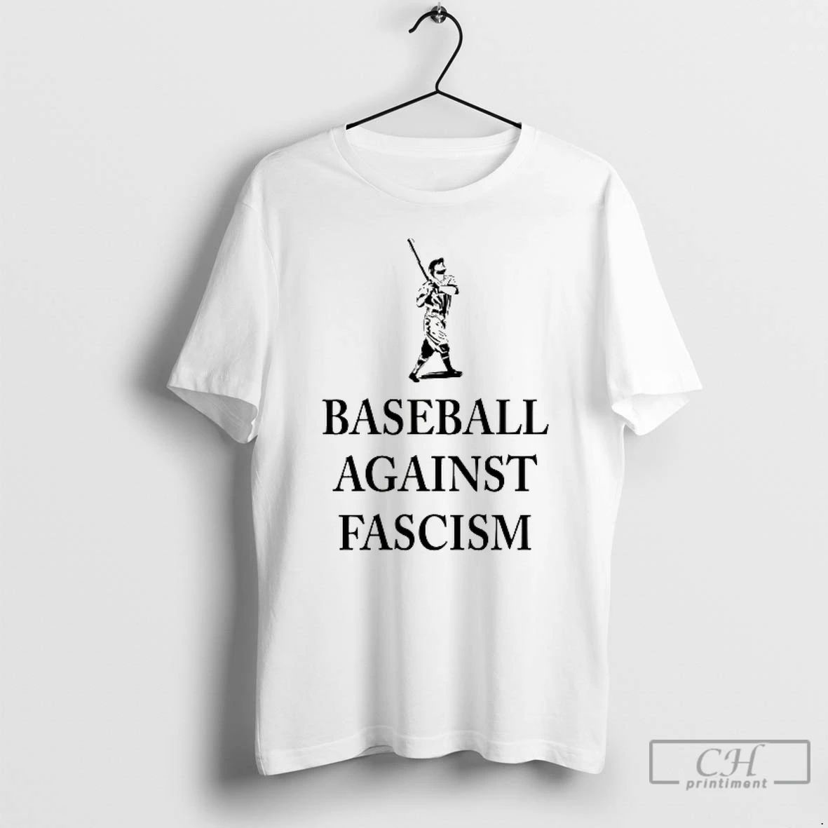Classic Baseball Against Fascism T Shirts