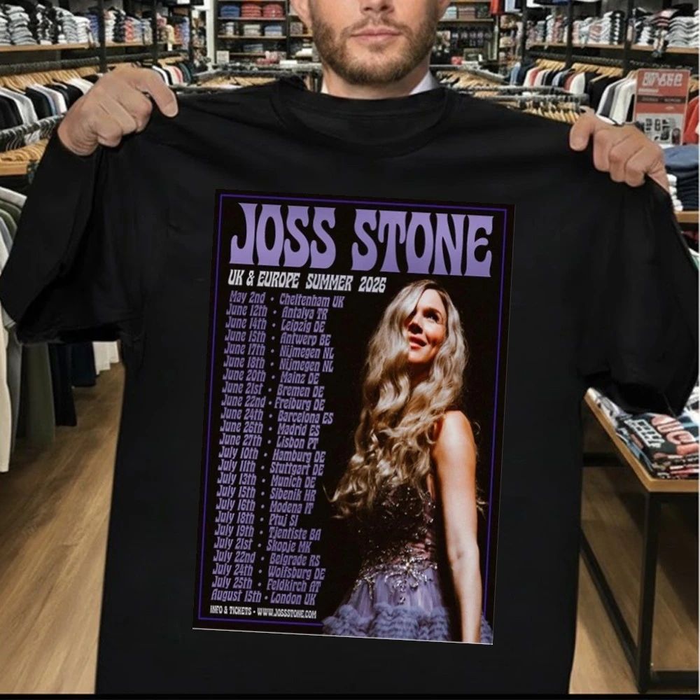 JossStone UK EUROPE Summer Tour 2026 Poster Shirt