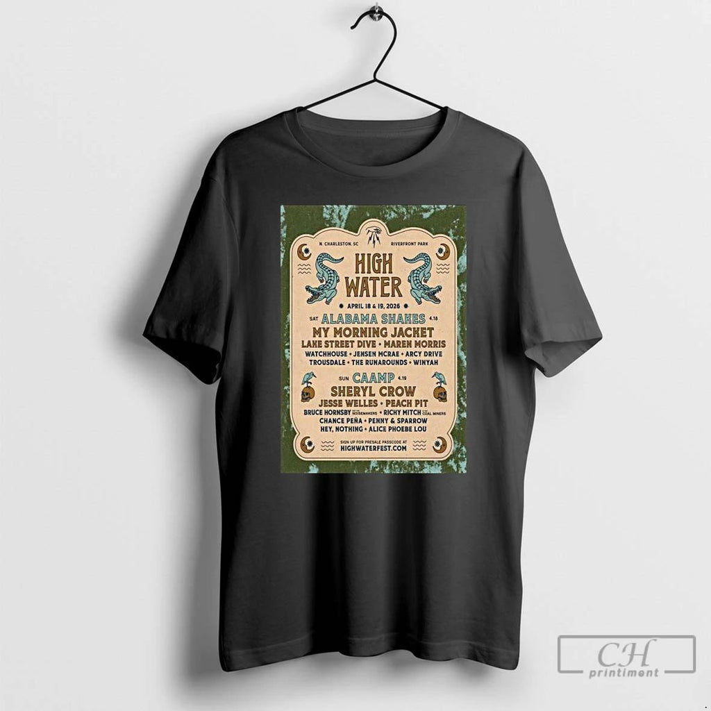 Classic High Water North Charleston South Carolina 2026 Long Sleve T Shirts