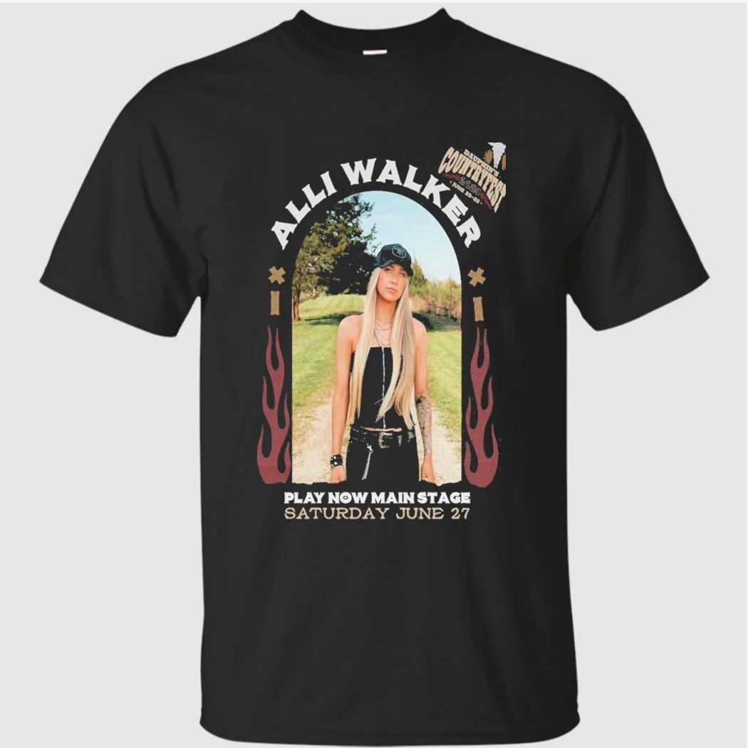 Alli Walker June 06 2026 Wrangler Remix Stage Nashville TN Tour Poster Shirt