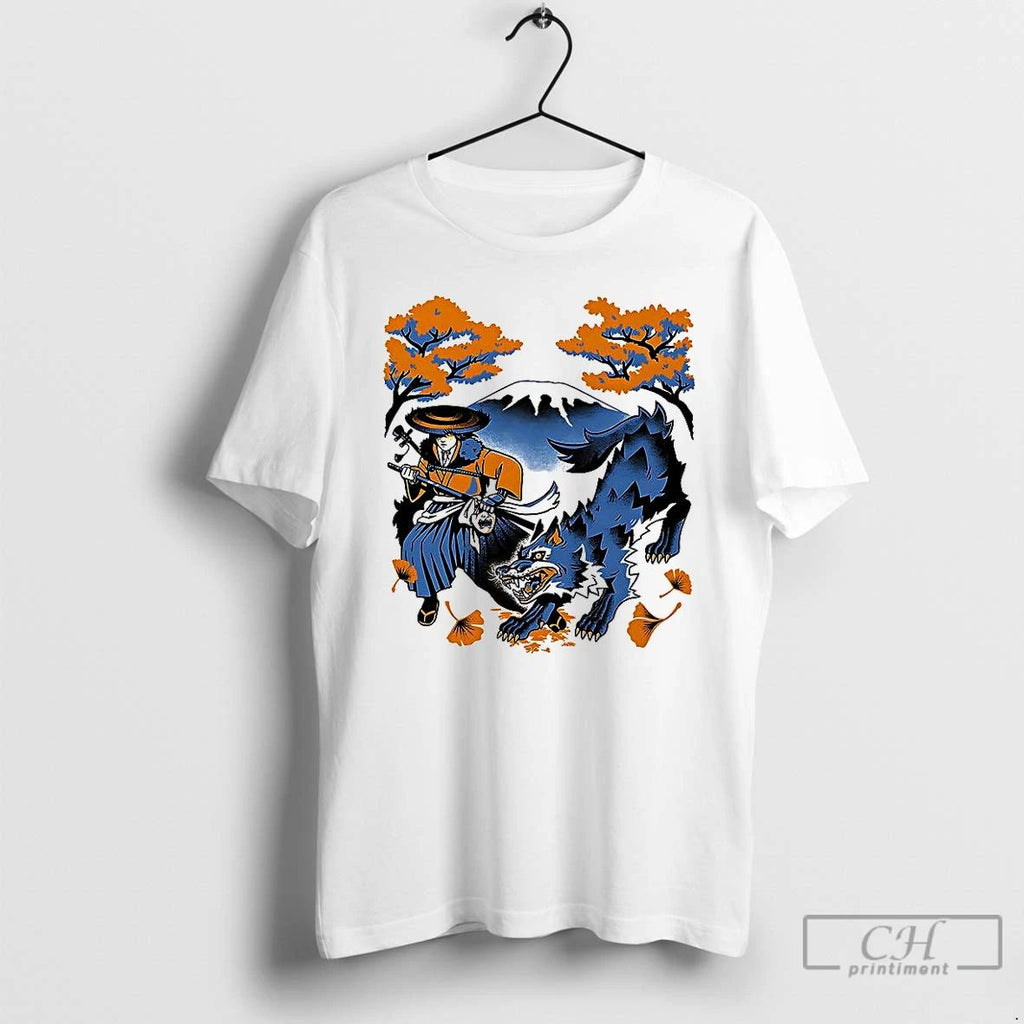 Classic Atsu Onna Musha Ghost Of Yotei Video Game Character Japanese Style T Shirts