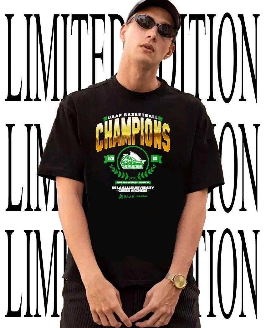 DLSU Green Spikers Men’s Basketball Championship UAAP Season 88 shirt