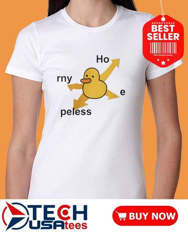 Rny peless duck in distress shirt