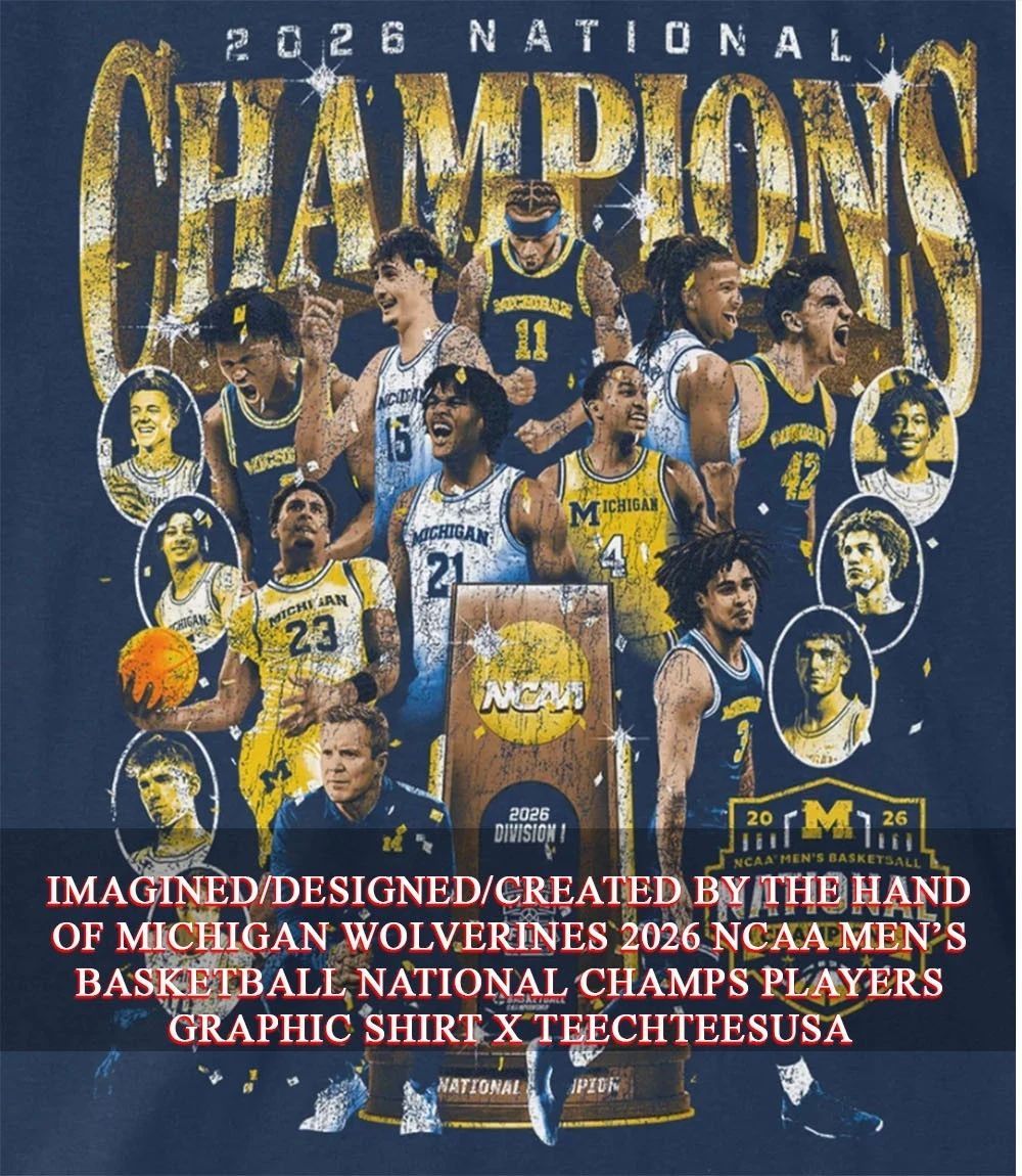 Michigan Wolverines 2026 NCAA Men’s Basketball National Champs players graphic shirt