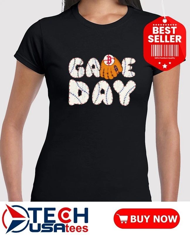 Game Day Boston Red Sox Baseball MLB glove shirt