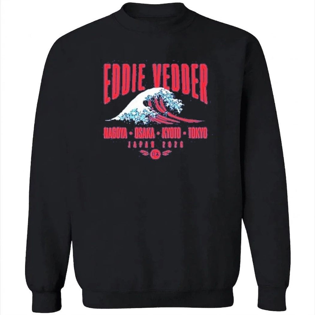 Eddie Vedder 2026 Japan Tour Great Wave Shirt
