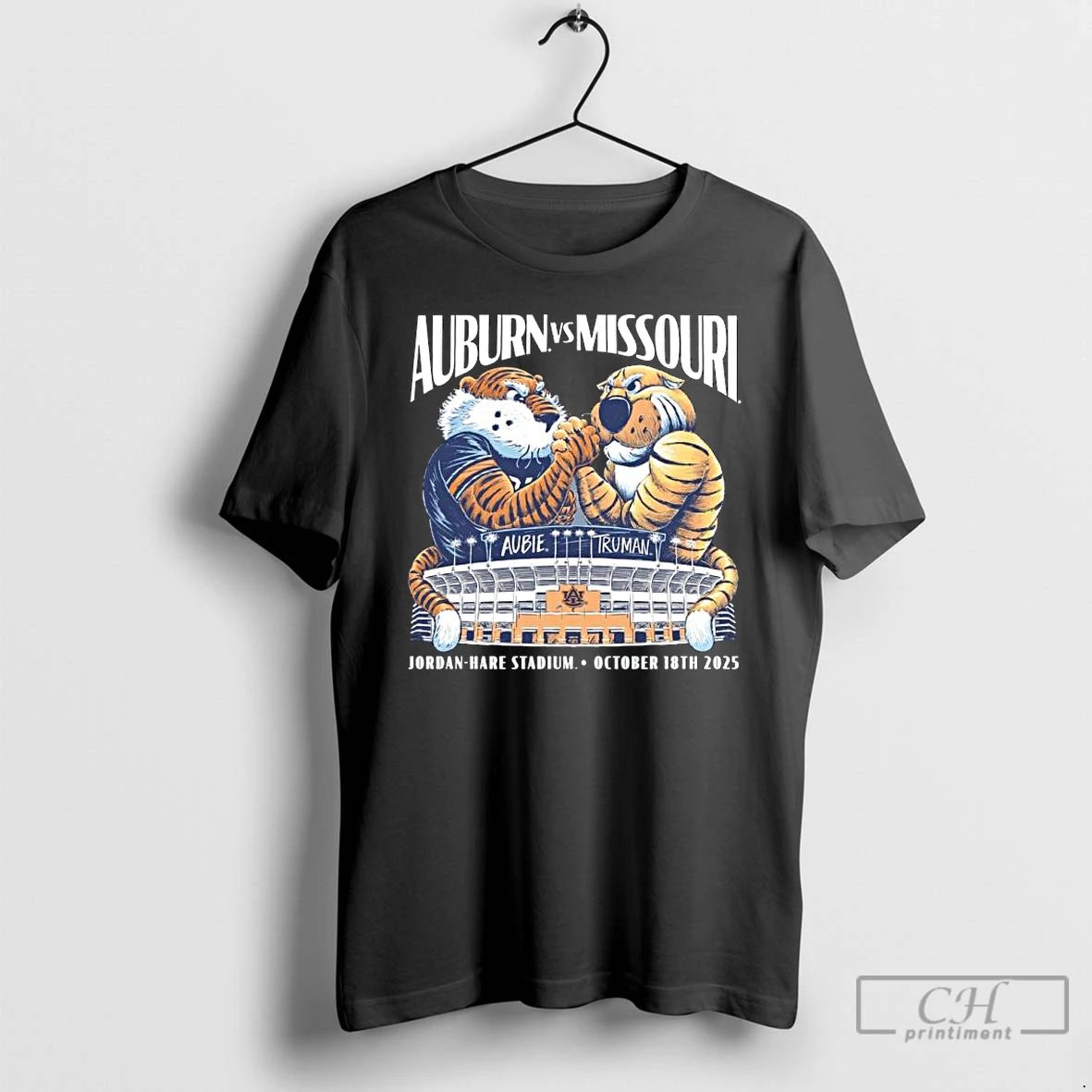 Classic Auburn Vs Missouri 2025 Gameday Mascot T Shirts