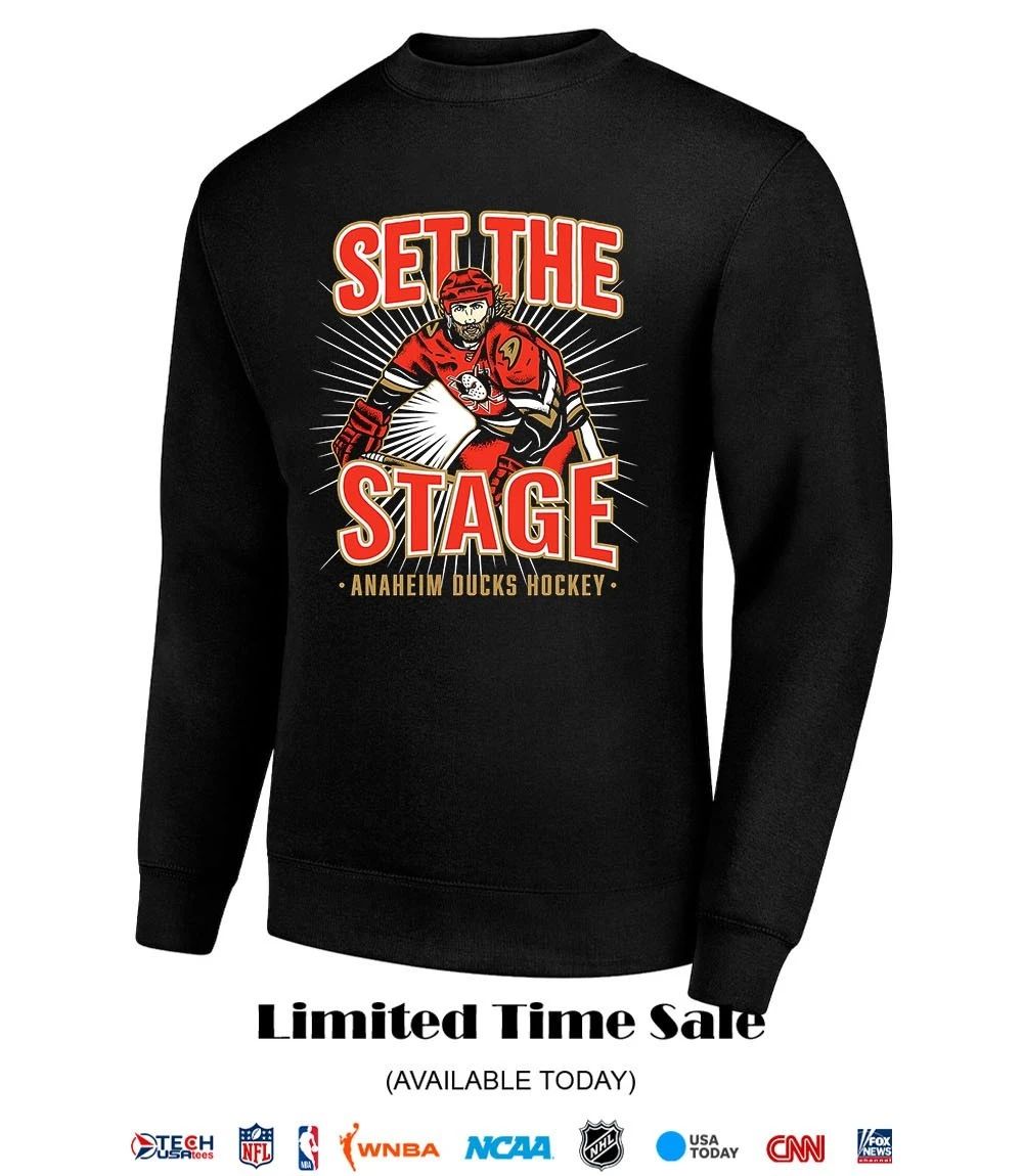 Set the Tage Anaheim Ducks Hockey shirt
