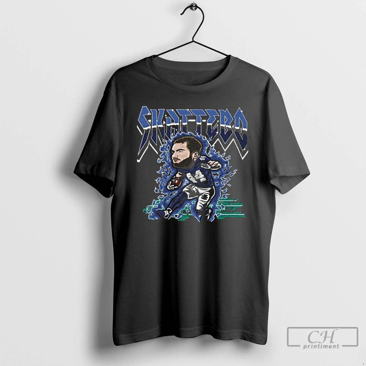 Classic Cam Skattebo New York G Fire Long Sleve T Shirts