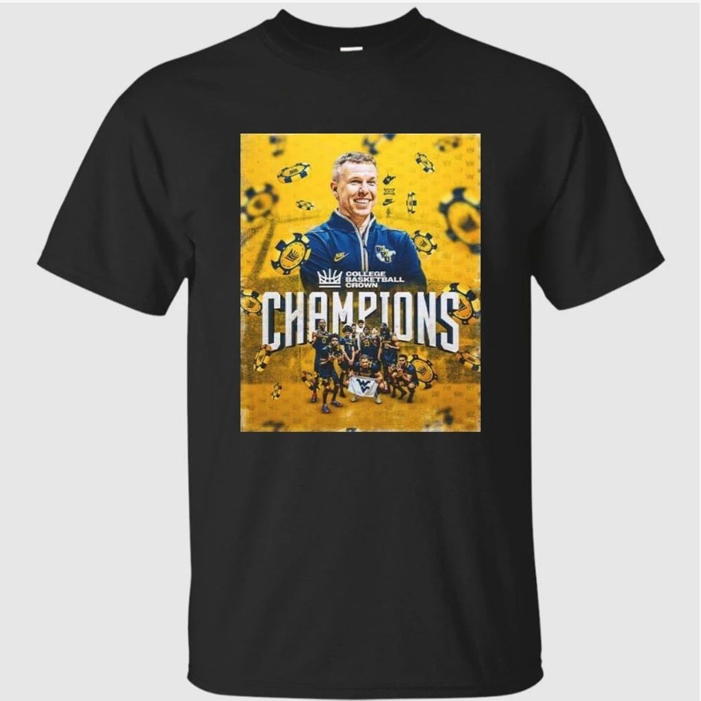 West Virginia Mountaineers 2026 Champions College Men’s Basketball Crown Shirt