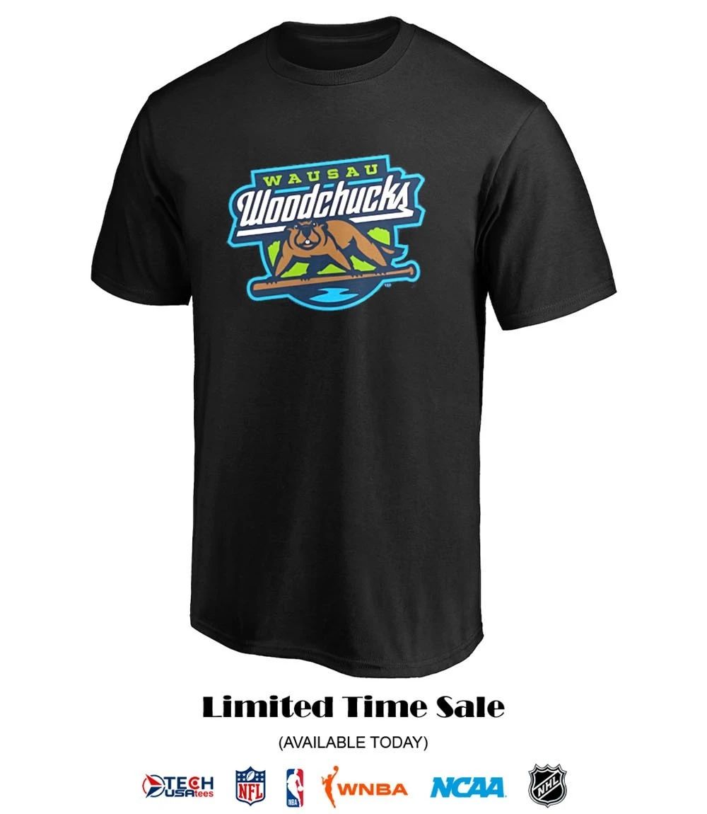 Wausau Woodchucks logo shirt