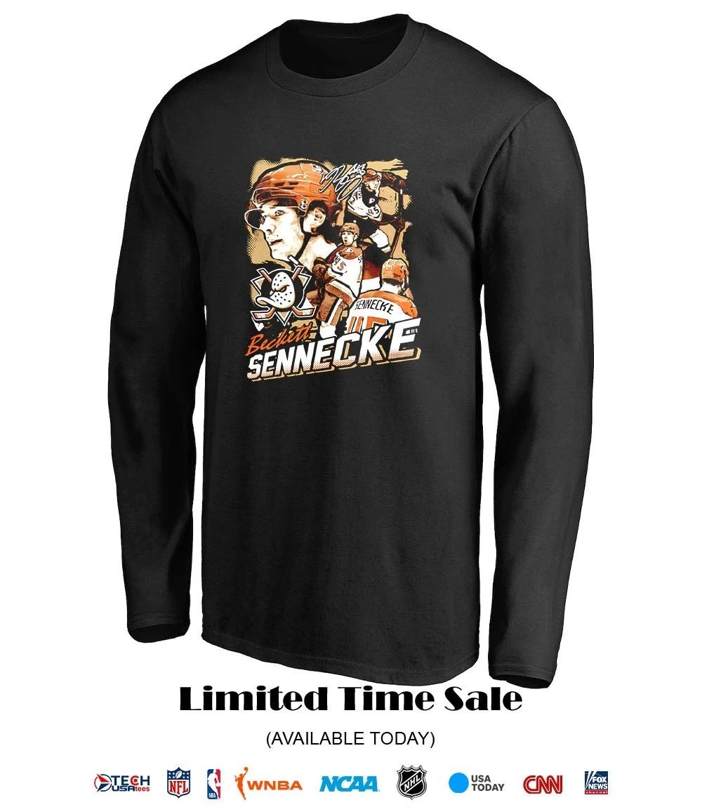Sennecke The Kid Beckett Sennecke Anaheim Ducks collage shirt