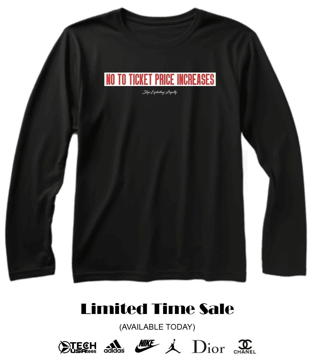 No to ticket price increases stop exploiting loyalty shirt