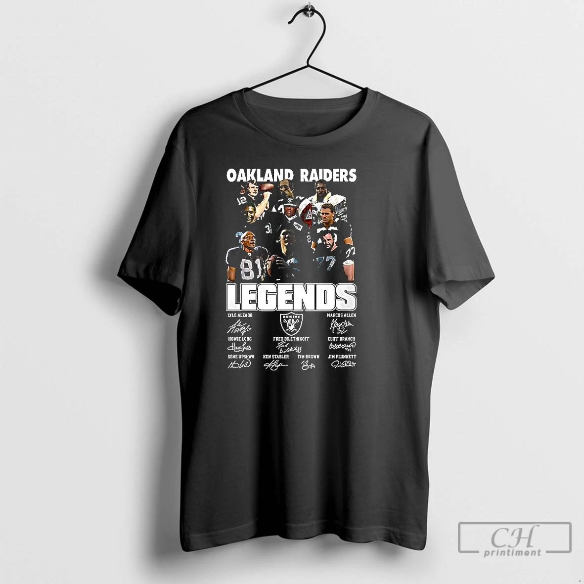Classic Oakland Raiders Legends Vintage Signature T Shirts