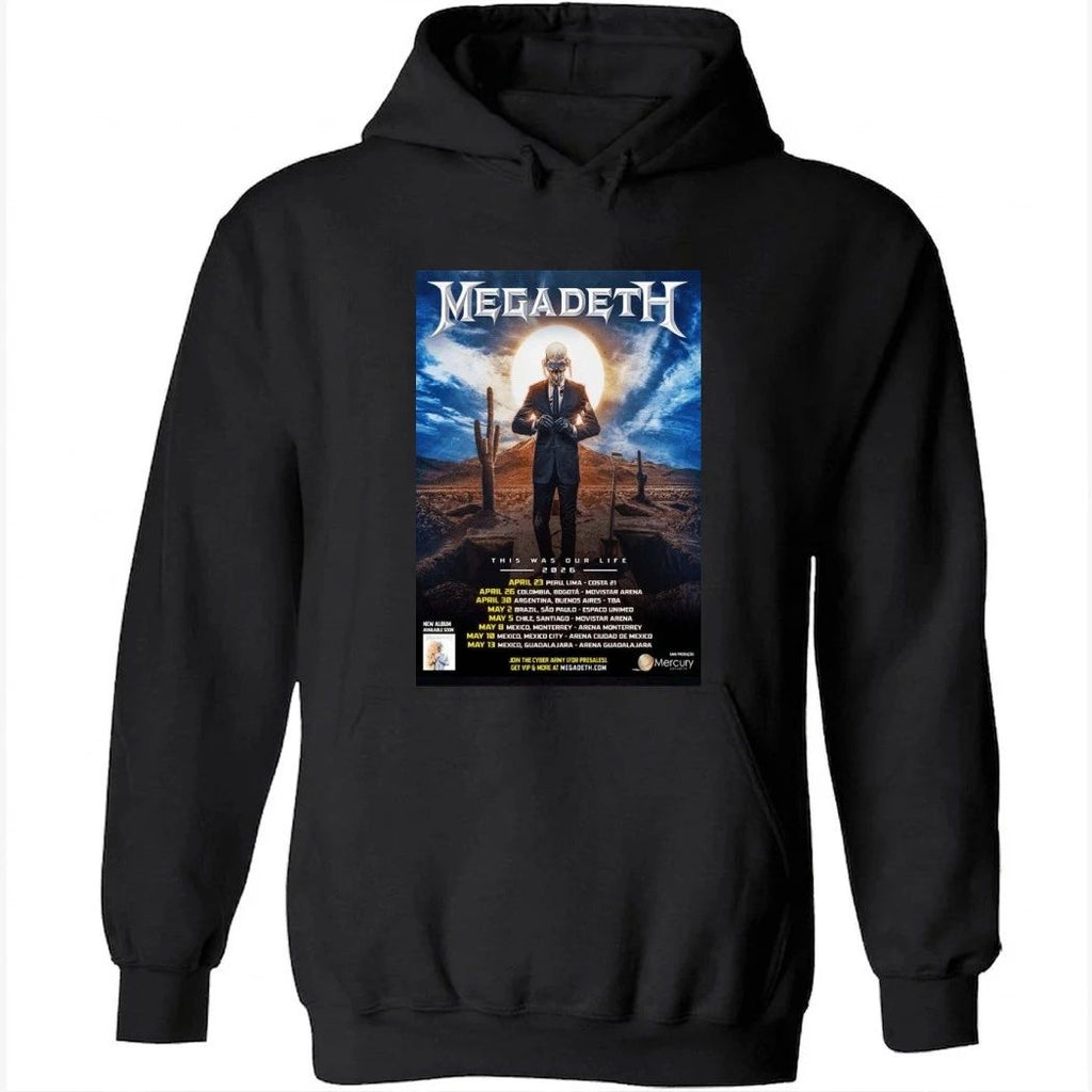 Megadeth This Was Our Life 2026 Latin America Tour Schedule Dates Shirt