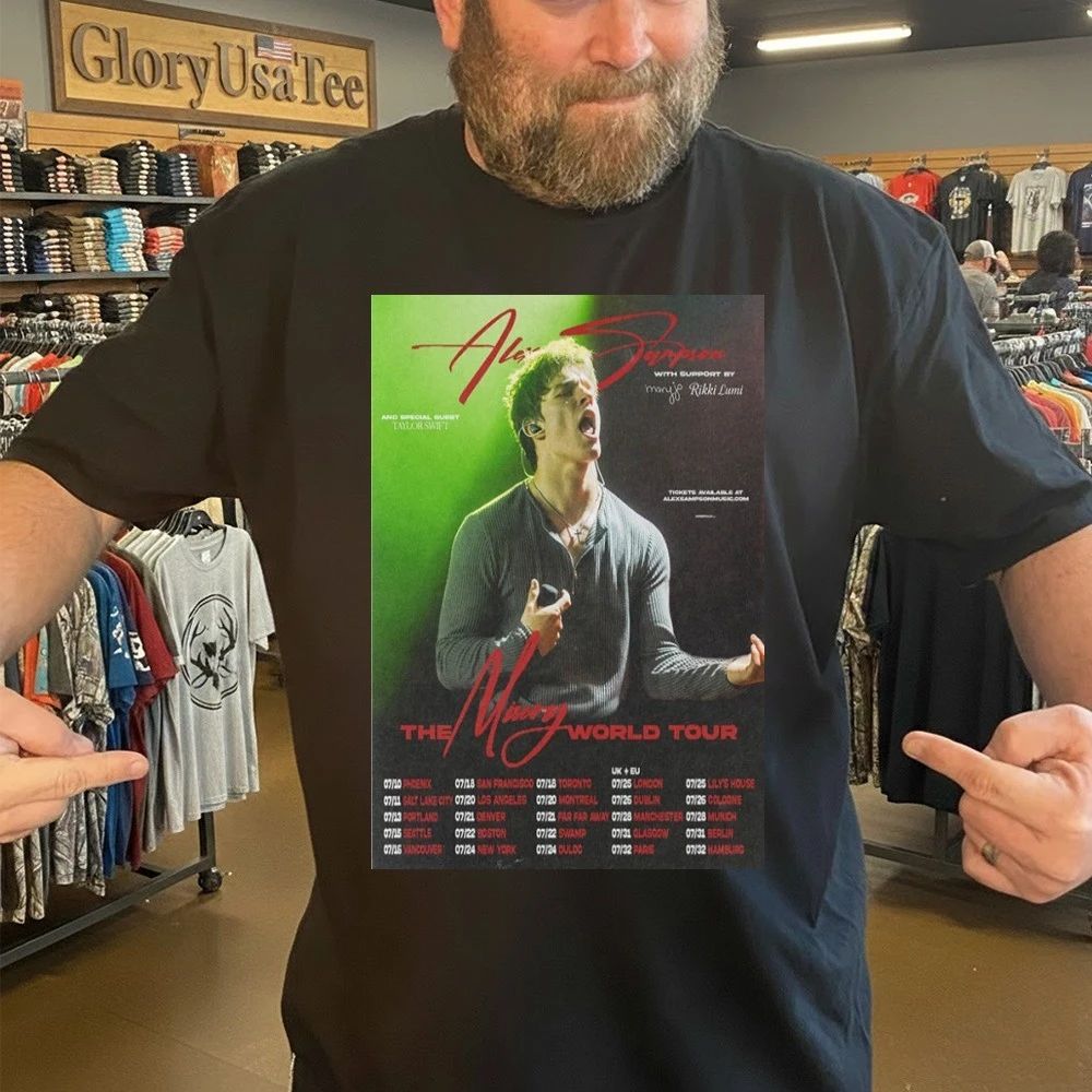 Alex Sampson The Misery World Tour 2026 Poster Shirt