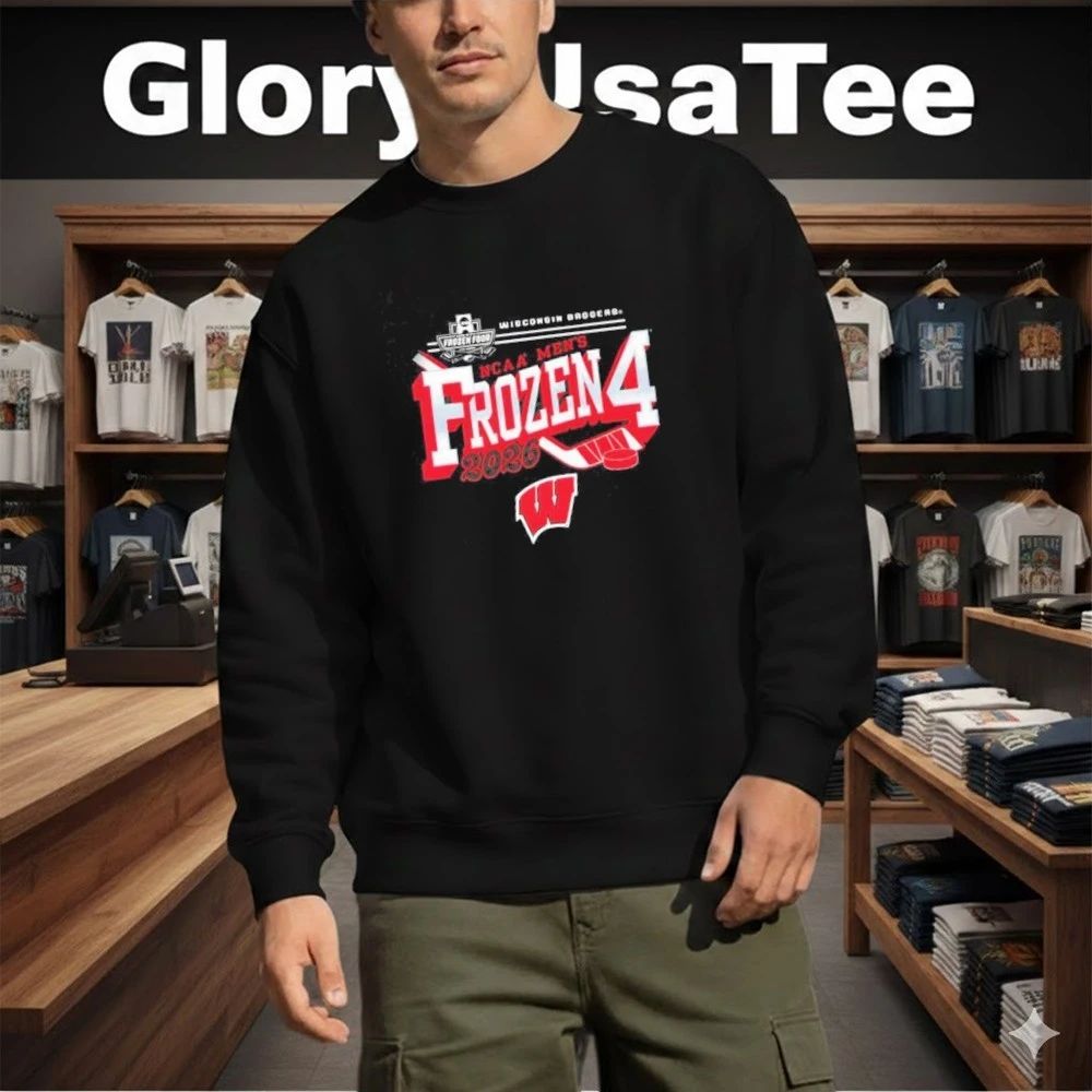 Wisconsin Badgers 2026 Men’s Ice Hockey Frozen Four Shirt