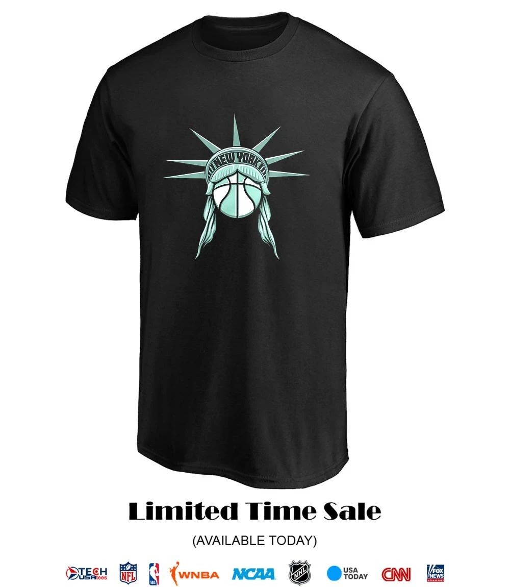 New York Liberty Basketball Liberty ball head shirt